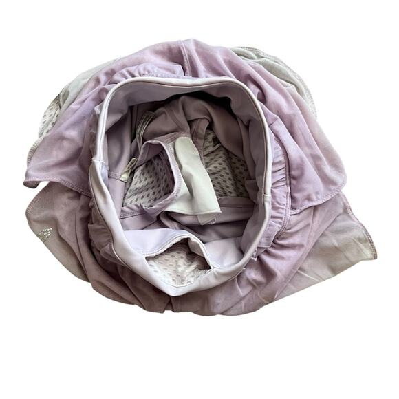 Free People Movement FP Rise With The Sun Purple Ombre Layered Mesh Shorts Sz XS - Picture 9 of 13